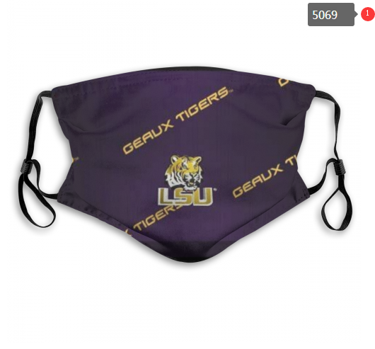 NCAA LSU Tigers #1 Dust mask with filter->ncaa dust mask->Sports Accessory
